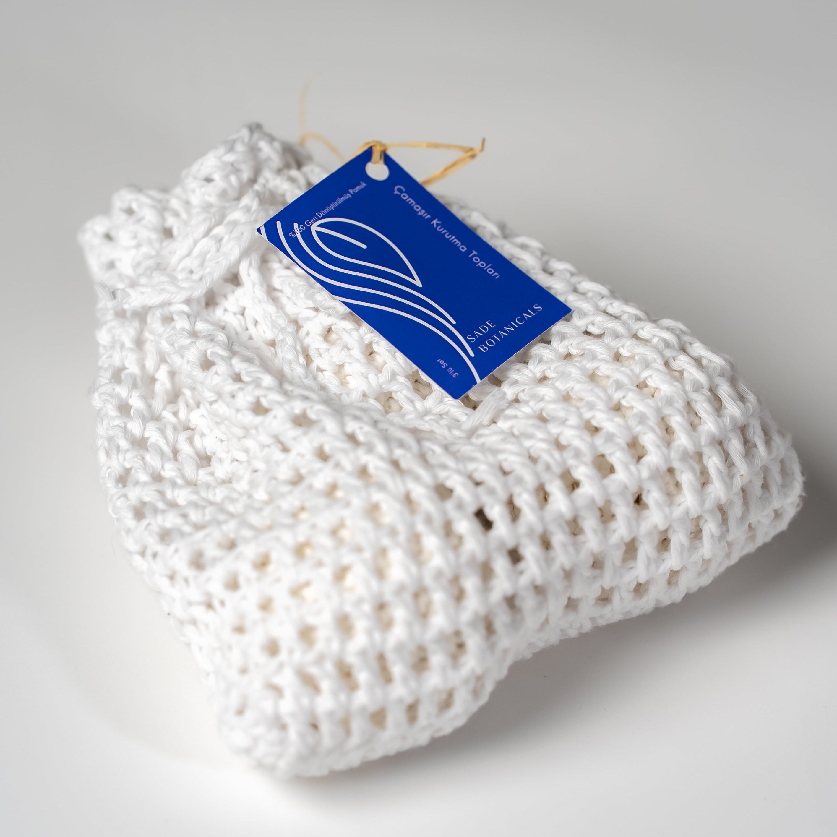 Çamaşır Kurutma Topları - %100 Geri Dönüştürülmüş Pamuk - 3‘lü Set