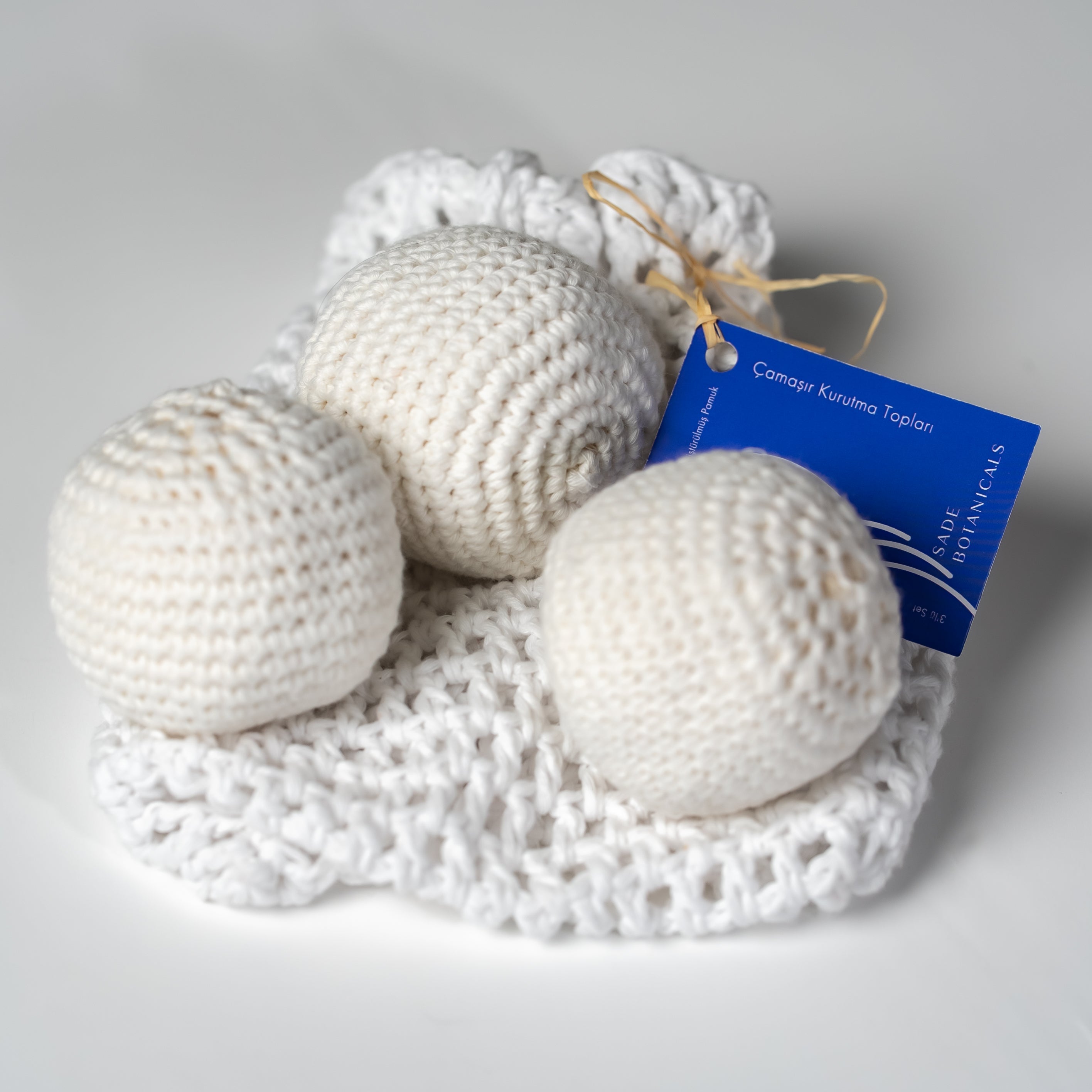 Çamaşır Kurutma Topları - %100 Geri Dönüştürülmüş Pamuk - 3‘lü Set